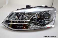 SW-DRL headlights VW Polo 6R 10-14 LED DRL R87 chrome