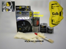 Bremssattel Lack-Set gelb 6 teilig Raid 600ml (100ml/3,75EUR)
