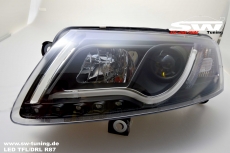 SW-DRLTube Xenon Scheinwerfer AUDI A6 4F 04-07 LED TFL R87 black