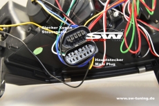 SW-DRLTube Xenon Scheinwerfer AUDI A6 4F 04-07 LED TFL R87 black