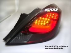 SW-Celis LED Rckleuchten Opel Corsa D 06-14 3Trer Red/Smoke Lightbar