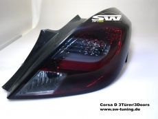 SW-Celis LED Rckleuchten Opel Corsa D 06-14 3Trer Red/Smoke Lightbar