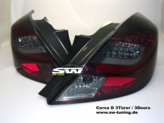 SW-Celis LED Rckleuchten Opel Corsa D 06-14 3Trer Red/Smoke Lightbar
