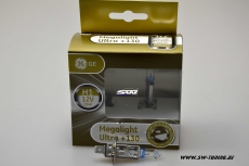 H1 GE MEGALIGHT Ultra 12V/55W white (2stk) +130% mehr Licht