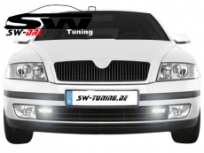 LED Tagfahrlicht fr Skoda Octavia 1Z 04-08 chrome