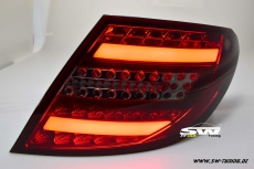 SWCelis LED Rckleuchten fr Mercedes C-Klasse W204 Limo 07-11 red/smoke Lightbar