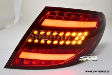 SWCelis LED Rckleuchten fr Mercedes C-Klasse W204 Limo 07-11 red/smoke Lightbar