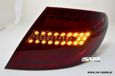SWCelis LED Rckleuchten fr Mercedes C-Klasse W204 Limo 07-11 red/smoke Lightbar
