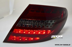 SWCelis LED Rckleuchten fr Mercedes C-Klasse W204 Limo 07-11 red/smoke Lightbar