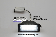 LED license plate lights Seat Ibiza 6j 3doors 08-12