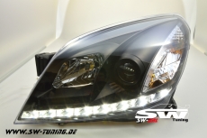 SW-DRL Scheinwerfer Opel Astra H 04-09 LED-Tagfahrlicht LWR Black