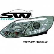 SW-LTube Scheinwerfer Ford Focus Mk3 Typ DYB 11-14 LED Lighttube chrome