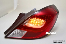 SW-Celis LED Rckleuchten Opel Corsa D 06-14 3Trer Red/chrystal Lightbar