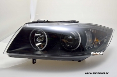 SWCCFL Angel Eye Scheinwerfer BMW 3er E90/91 05-13 CCFL Standlichtringe black