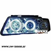 SW-CCFL Angel Eye Scheinwerfer VW Passat 3B 97-00 CCFL-Ringe chrom