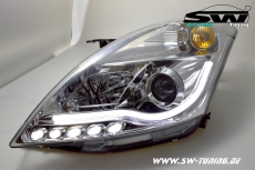 SW-LTube Scheinwerfer Suzuki Swift FZ/NZ 10-16 chrom Lighttube Standlicht