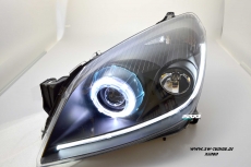 SW Angel Eye Xenon Scheinwerfer Opel Astra H 04-11 LED-SLR black