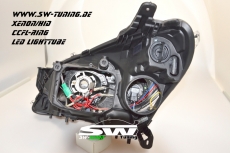 SW Angel Eye Xenon Scheinwerfer Opel Astra H 04-11 LED-SLR black