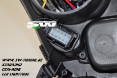 SW Angel Eye Xenon Scheinwerfer Opel Astra H 04-11 LED-SLR black
