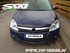 SW Angel Eye Xenon Scheinwerfer Opel Astra H 04-11 LED-SLR chrome