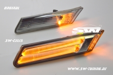 SW-Celis LED Seitenblinker fr Porsche Boxster Cayman 987 05-13 Lighttube smoke