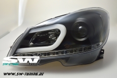 SW-Ltube Scheinwerfer MB C-Klasse W204/S204 Mopf 11-15 LED Blinker Lighttube Black