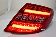 SW-Celis LED Rckleuchten fr Mercedes C-Klasse W204 Limousine 07-11 red/clear