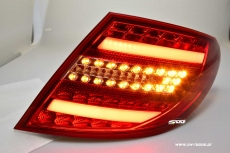 SW-Celis LED Rckleuchten fr Mercedes C-Klasse W204 Limousine 07-11 red/clear