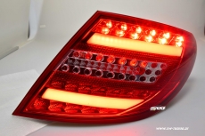 SW-Celis LED Rckleuchten fr Mercedes C-Klasse W204 Limousine 07-11 red/clear