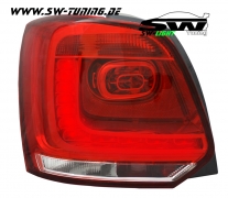 LED taillights for VW Polo Type 6R 09-14 red/crystal hatchback