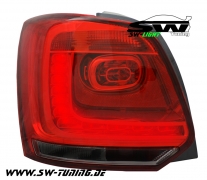 LED taillights for VW Polo Type 6R 09-14 red/smoke hatchback