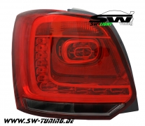 LED taillights for VW Polo Type 6R 09-14 red/smoke hatchback