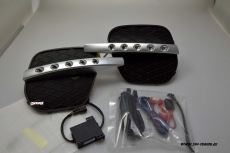 SW-DRL LED Tagfahrlicht fr BMW X5 Typ E70 LCI 10-14 chrome inkl Gitter nicht-M-Stostange