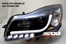SW-DRLtube Scheinwerfer Opel Insignia 08-13 LED TFL R87 Lighttube black