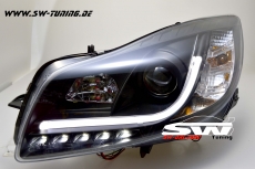 SW-DRLtube Scheinwerfer Opel Insignia 08-13 LED TFL R87 Lighttube black