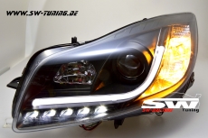 SW-DRLtube Scheinwerfer Opel Insignia 08-13 LED TFL R87 Lighttube black