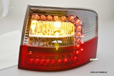 LED Rckleuchten fr Audi A6 4B Avant C5 97-05 red/clear