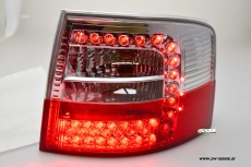 LED Rckleuchten fr Audi A6 4B Avant C5 97-05 red/clear