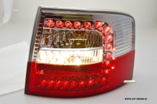 LED Rckleuchten fr Audi A6 4B Avant C5 97-05 red/clear