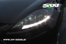 SW-Light Scheinwerfer Ford Fiesta Mk7 JA8 08-13 LED Standlicht Black