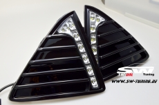 LED Tagfahrlicht Ford Focus Mk3 DYB CB8 11-15 chrome + Blende