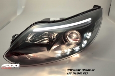 SW-DRLTube Scheinwerfer Ford Focus Mk3 DYB 11-14 LED TFL R87/ LED Lighttube black