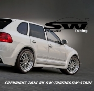 Radhausverbreiterung SW-Design fr Porsche Cayenne I 9PA 02-06 mit Teilegutachten (6stk)