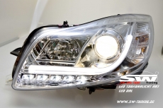 SW-DRLtube Scheinwerfer Opel Insignia 08-13 LED TFL R87 Lighttube chrom