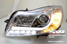 SW-DRLtube Scheinwerfer Opel Insignia 08-13 LED TFL R87 Lighttube chrom