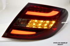 SWCelis LED Rckleuchten fr Mercedes C-Klasse W204 Limo Coupe 11-14 Mopf red/smoke