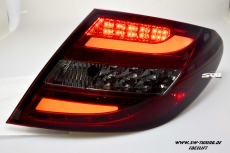 SWCelis LED Rckleuchten fr Mercedes C-Klasse W204 Limo Coupe 11-14 Mopf red/smoke