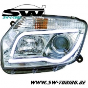 SW-Ltube Scheinwerfer Dacia Duster 10-14 LED Lighttube chrom