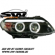 SW-CCFL Xenon Angel Eye Scheinwerfer BMW X5 03-07 E53 LCI Facelift CCFL-Standlichtringe black
