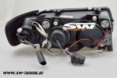 SW-CCFL Angel Eye Scheinwerfer Audi A3 8L 96-00 CCFL Standlichtringe Black